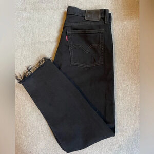 Women’s Levi’s Wedgie straight leg Black Denim Jean